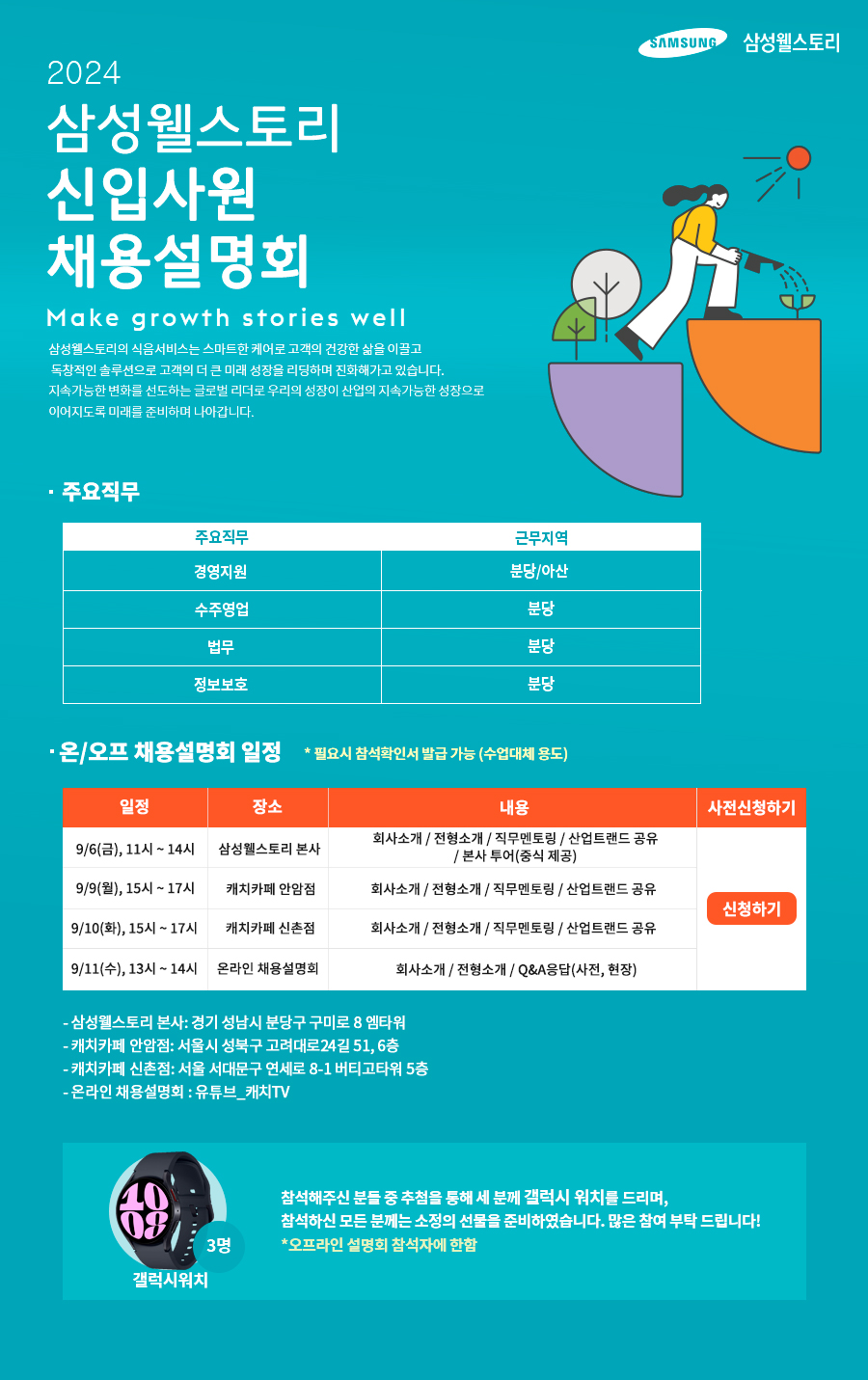[삼성웰스토리] 신입사원 채용설명회