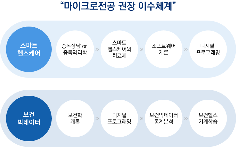 SW건강과학 마이크로전공 이수체계