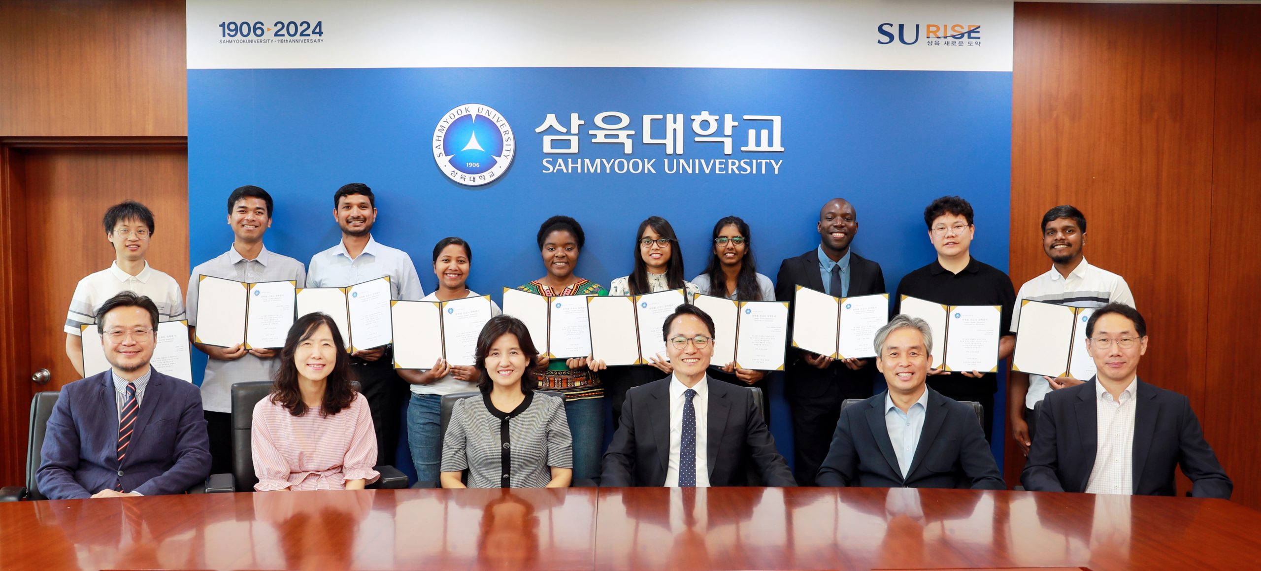 三育“爱心屋（Sarang Shop）”向校内外国留学生捐赠6125万韩币奖学金– 国际教育院