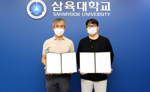 [사진] 왼쪽부터 삼육대 인성교육원 최경천 원장, 사회적기업 심금 곽다빈 대표