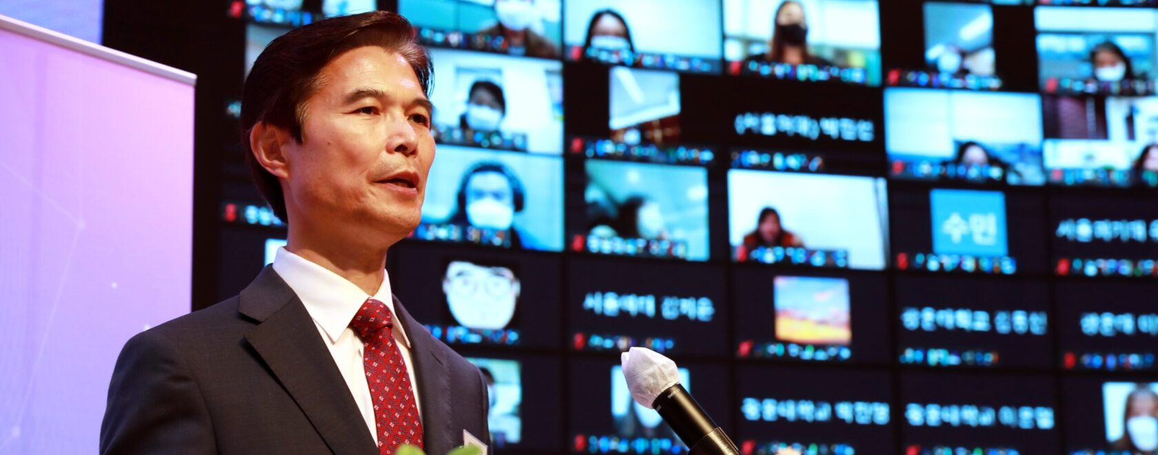 [사진1] 삼육대 김일목 총장이 개회사를 밝히고 있다.