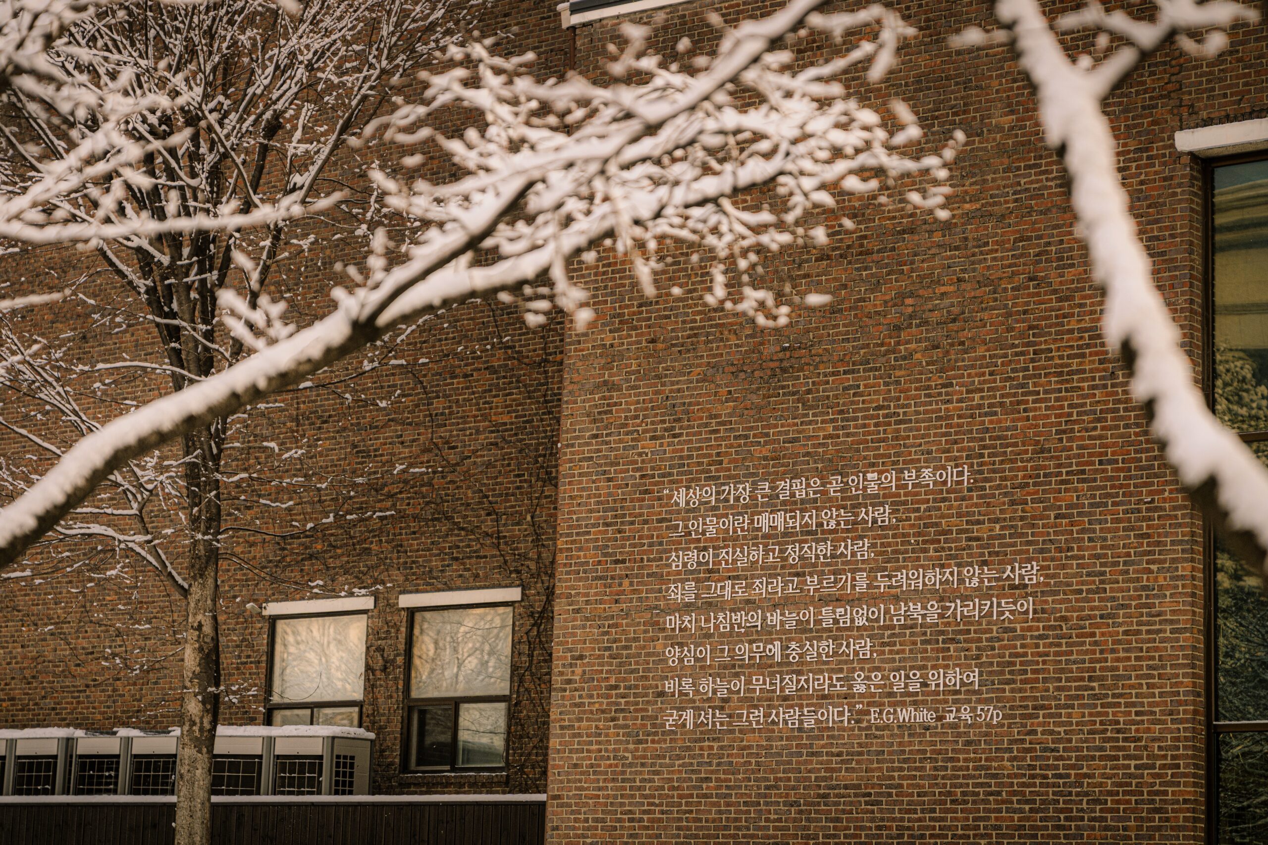 눈 내린 삼육동 캠퍼스… 동화 같은 겨울 설경