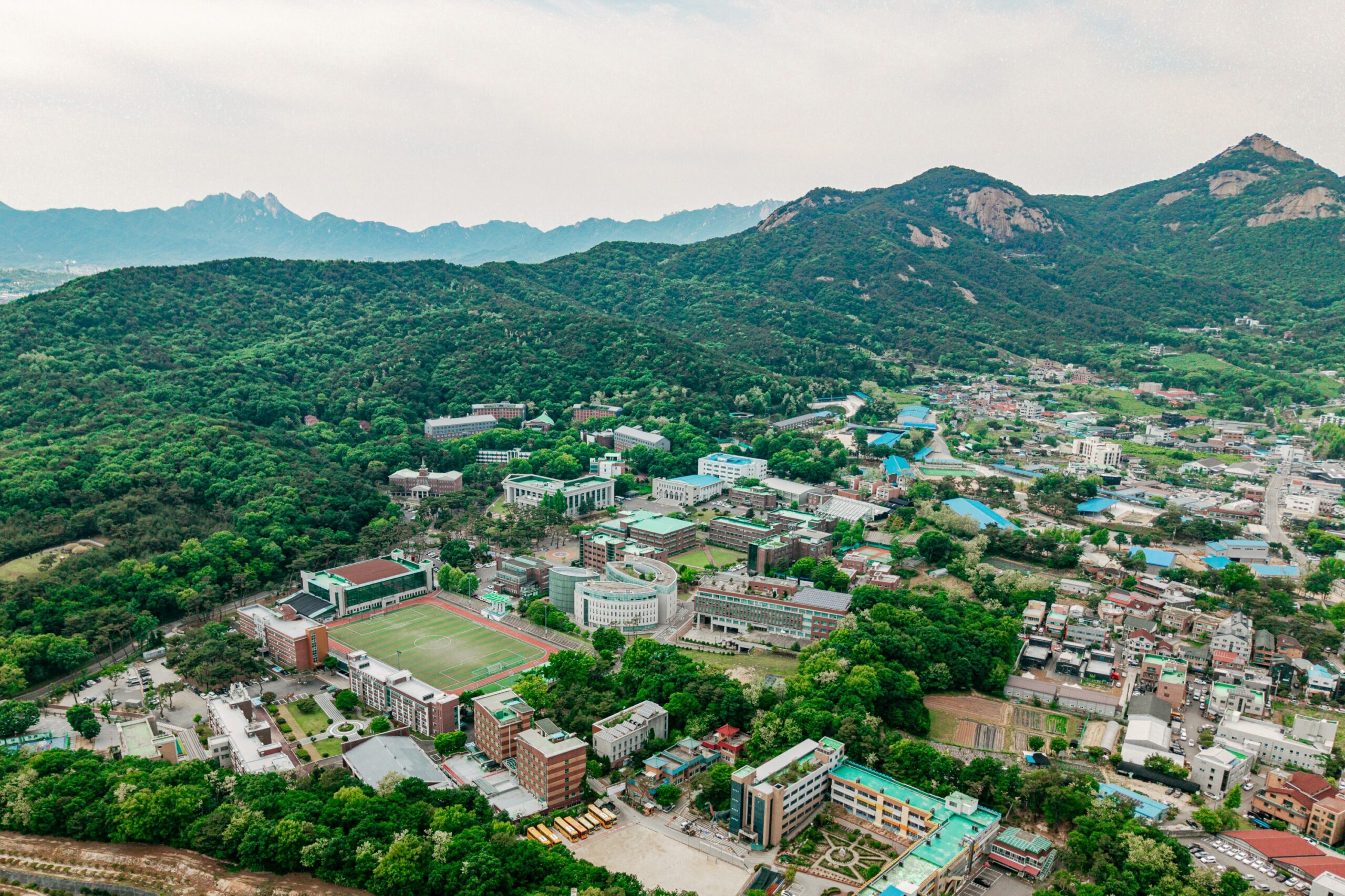 하늘에서 본 삼육동의 초여름