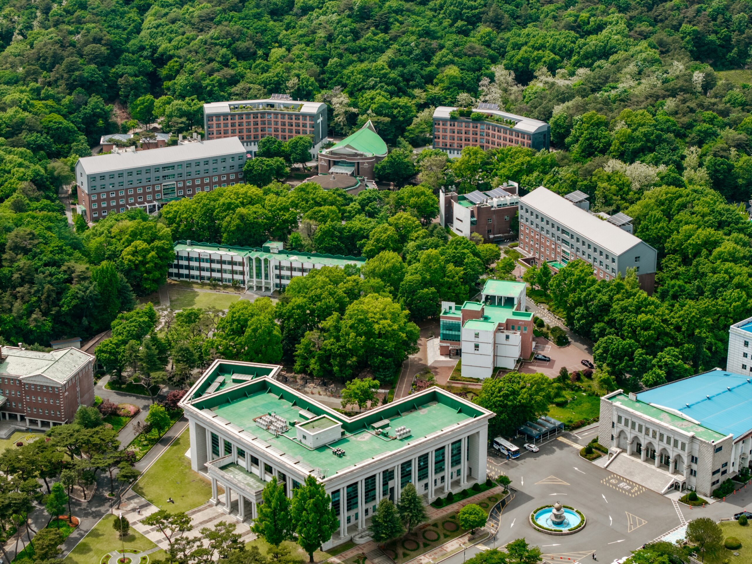 하늘에서 본 삼육동의 초여름